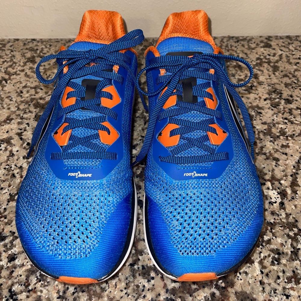 Men’s Altra Torin 4 Plush Sz 12 Royal Blue Orange Athletic Running Shoe